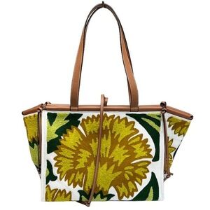 LOEWE Coussin Tote William De Morgan Floral Flower Embroidery Bag